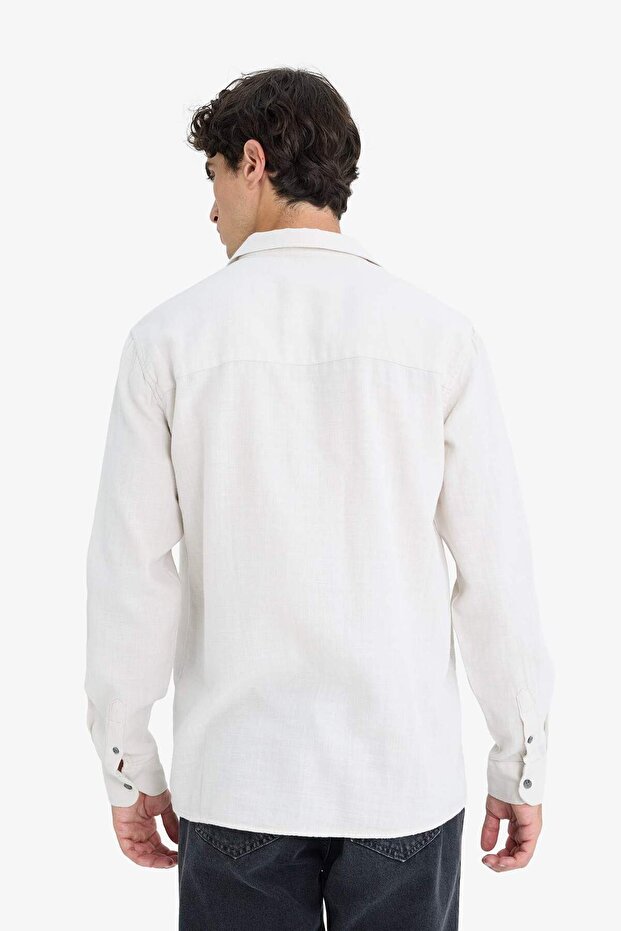 %100 Pamuk Basic Gömlek D7079AX25SP - 6