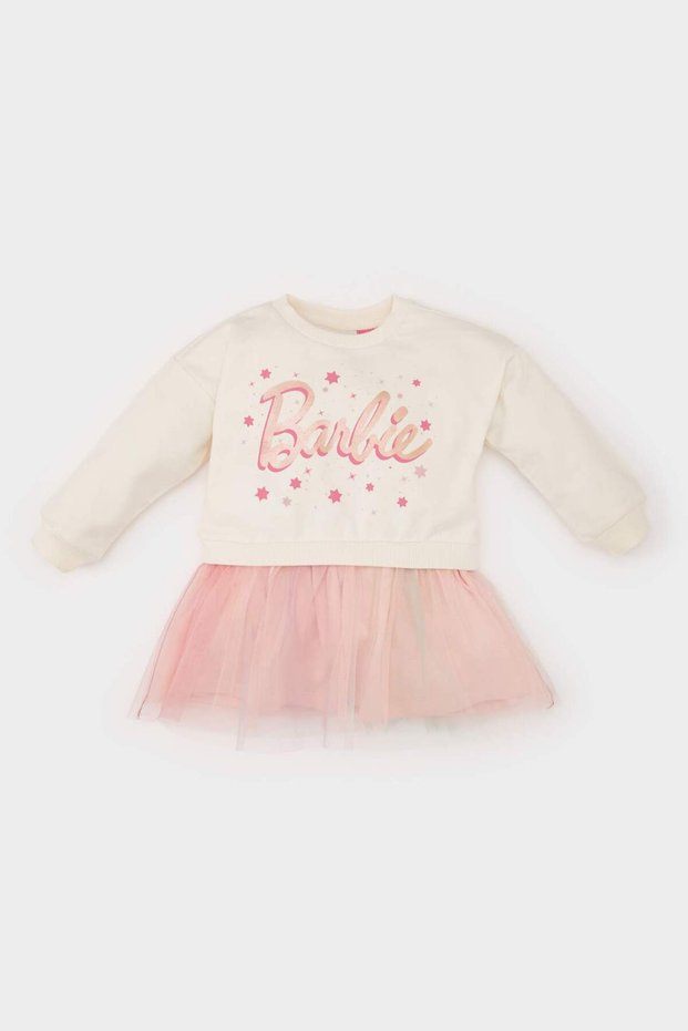 Barbie Long Sleeve Tulle Dress Girl Doll D9584A525Sp