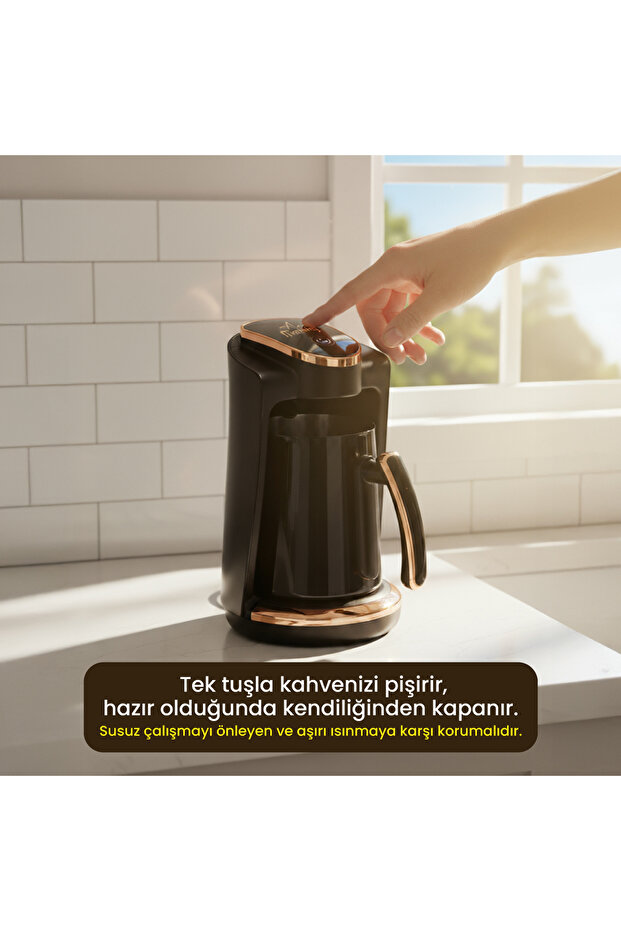 Lı23201s Türkische Kaffeemaschine mit Stahl-Kaffeekanne - 4
