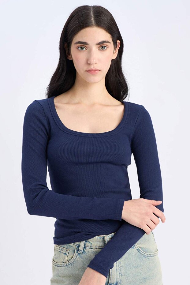 Slim Fit Basic Ribbed Camisole T-Shirt E5768Ax25Sp