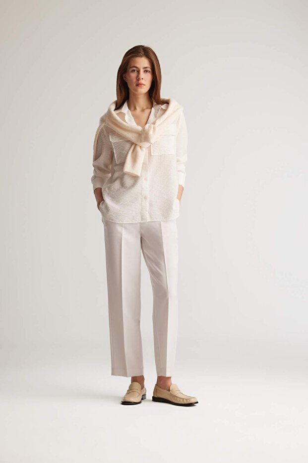 Basıc Çift Cepli Gömlek E5925AX25SP - 2