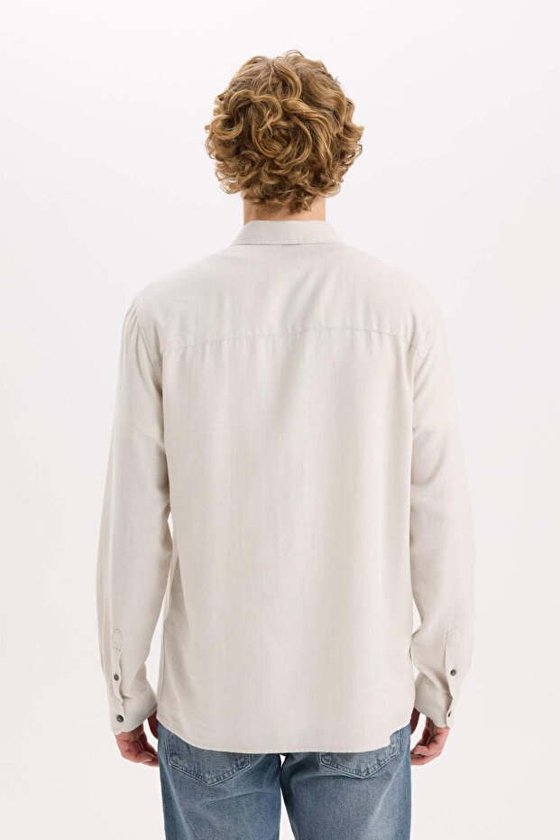 %100 Pamuk Basic Gömlek D7079AX25SP - 7