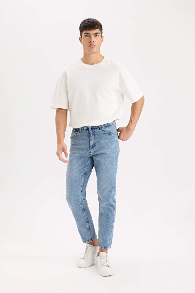 90's Slim Fit Skinny Leg Jeans Washable Trousers E1614Ax24Au