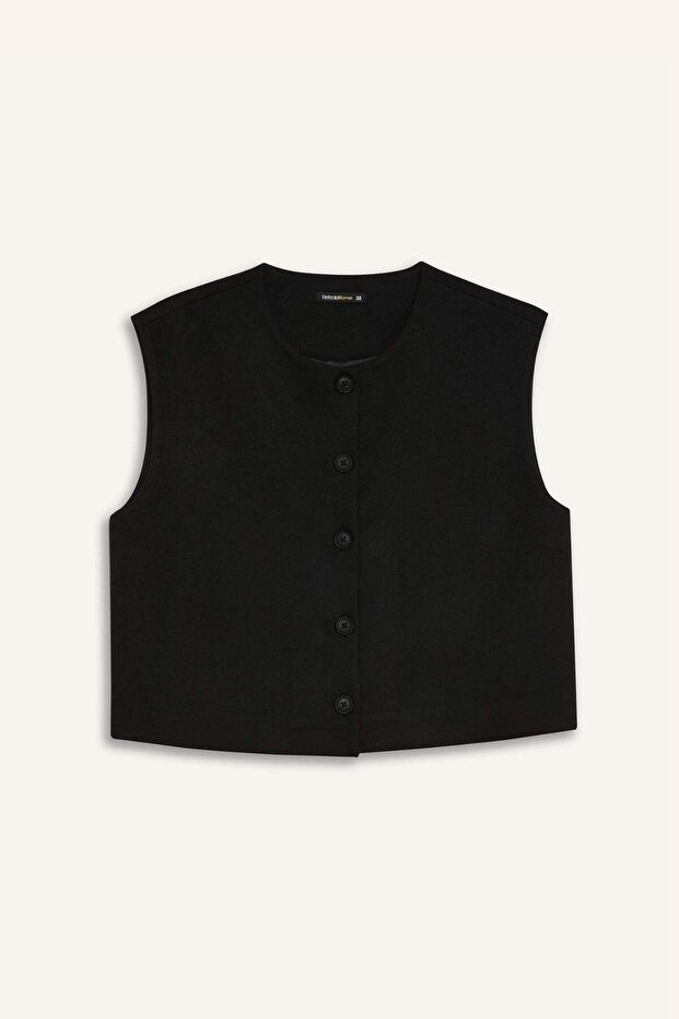 Basıc Düğmeli Blazer Yelek E0571AX24AU - 3