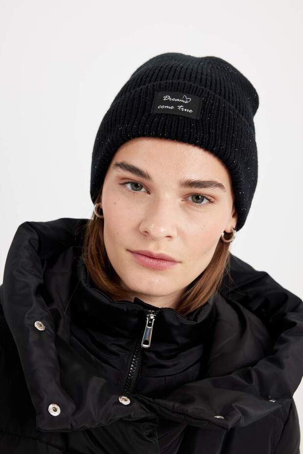 Women's Woven Label Beret A5637Ax24Wn