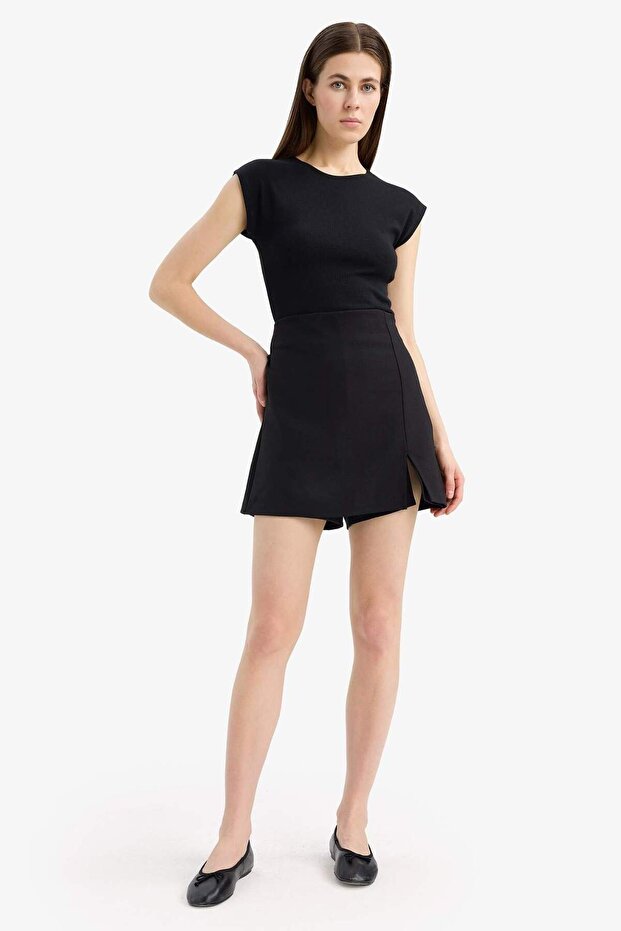 Normal Bel Basıc Şort Etek C1860AX24AU - 2