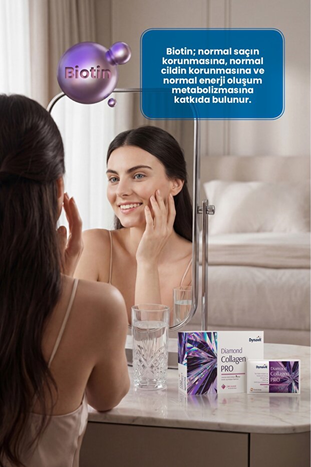 Diamond Collagen PRO 30 Saşe - Hidrolize Peptit Tip 1 Balık Kolajeni, Biotin - Saç&Cilt&Tırnak - 8