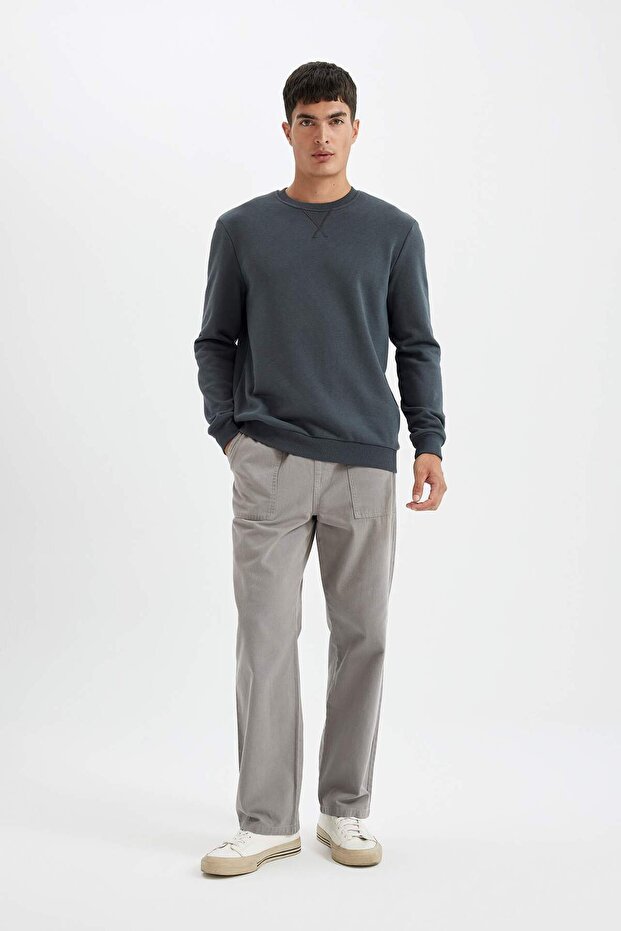 Antrasit Erkek Sweatshirt - 2