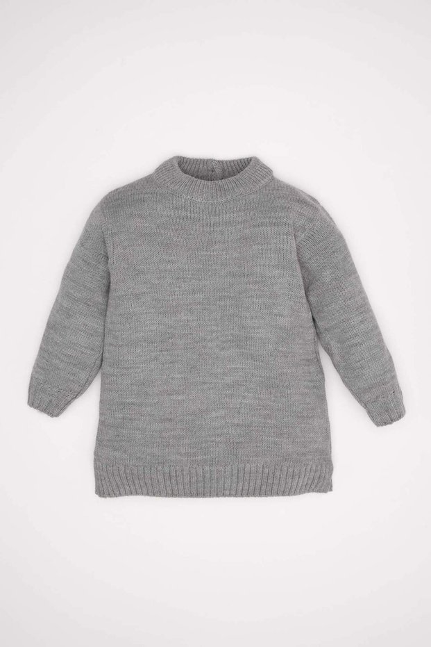 Half Turtleneck Long Sleeve Knitwear Dress Baby Girl C8479A524Wn