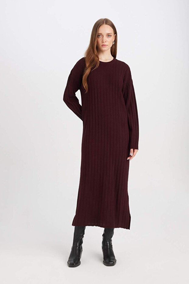 Basıc Triko Elbise D7510AX24WN - 3