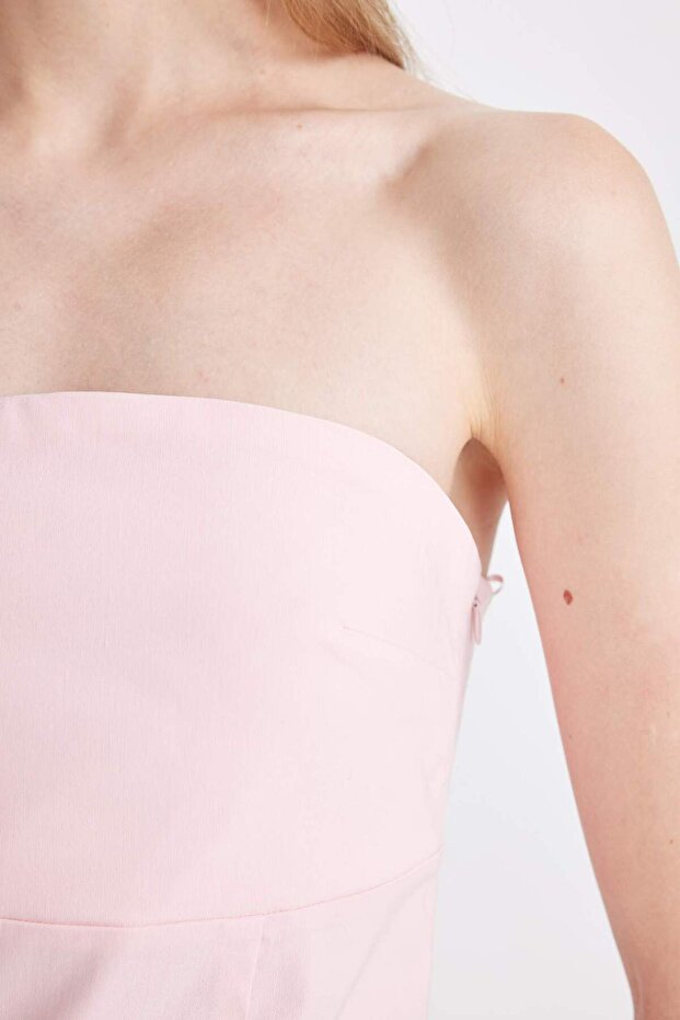 Straplez Bengalin Mini Elbise D4193AX24HS - 5