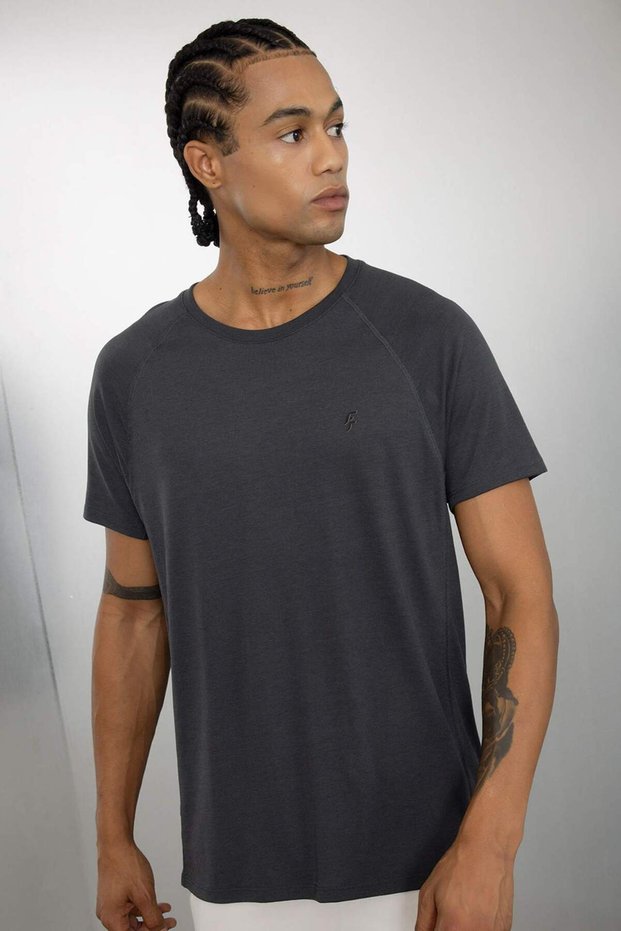 Breathable Standard Fit Crew Neck Sportsman Short Sleeve T-Shirt C9182Ax24Au