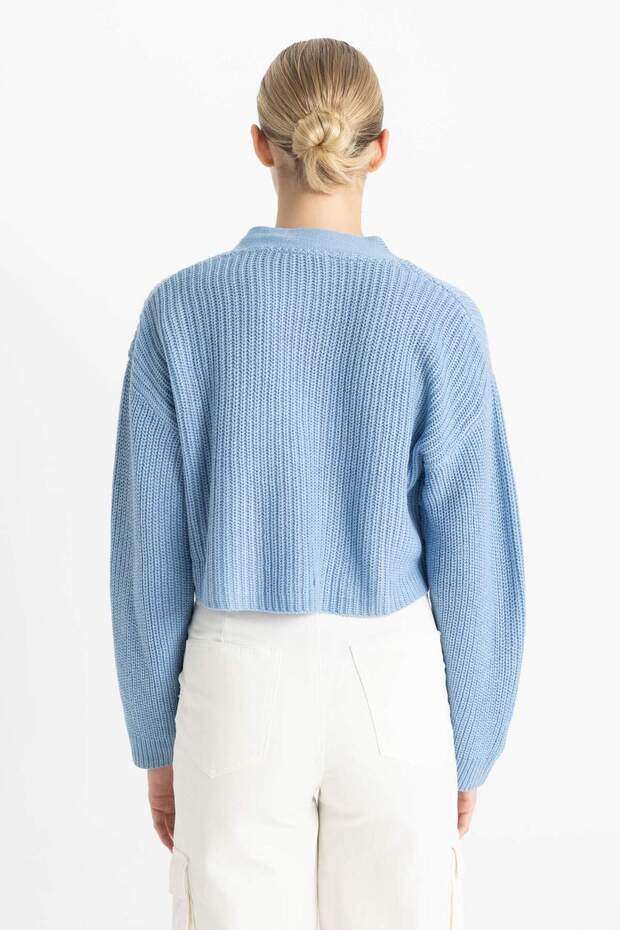 Basıc Düğmeli Triko Hırka U2052AZ24AU - 5