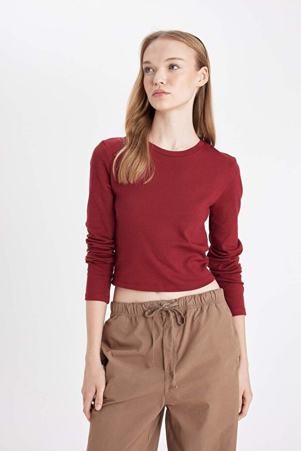 Fıtted Ribana Basıc Tişört C8190AX24AU - 4