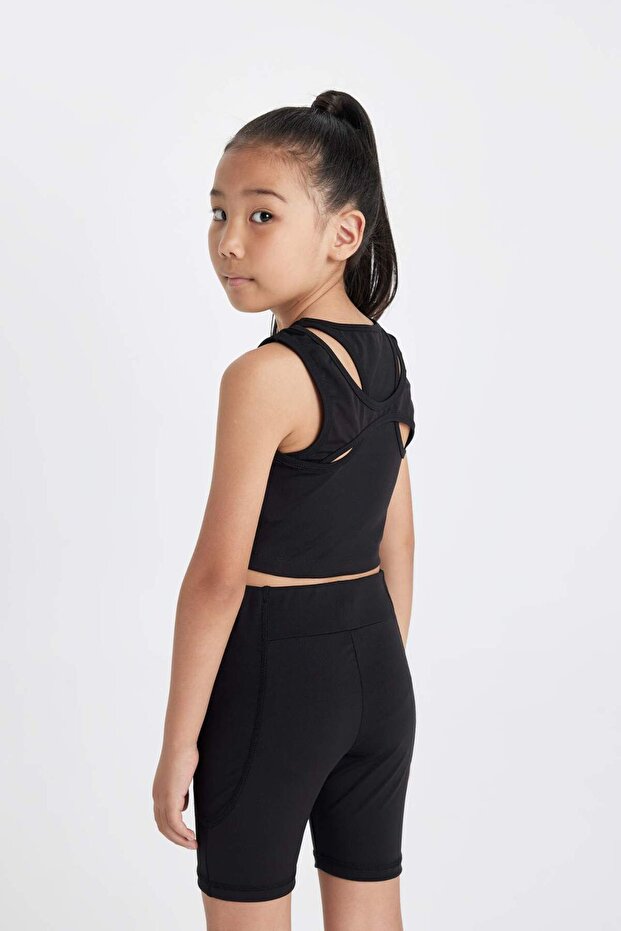 Crew Neck Athlete Girls' Top D2949A824Sm