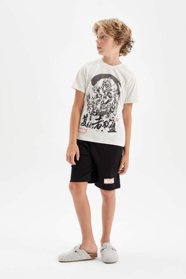 Boys Marvel Avengers Pajamas Set Short Sleeve Top Shorts C5506A824Sm