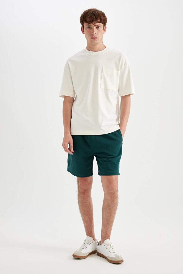Regular Fit Düz Paça Basic Düz Şort B8672AX24SM - 1