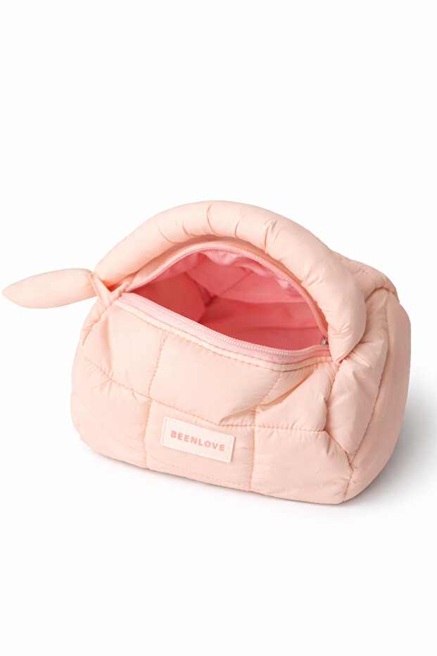 حقيبة مكياج بودرة مع حزام حمل سميك - 3