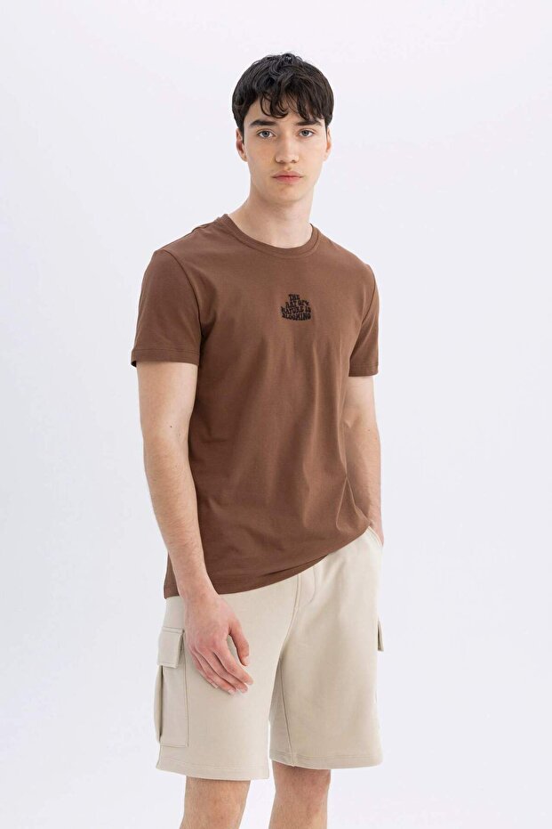 Regular Fit Kargo Cepli Basic Düz Bermuda Şort D0476AX24SM - 3