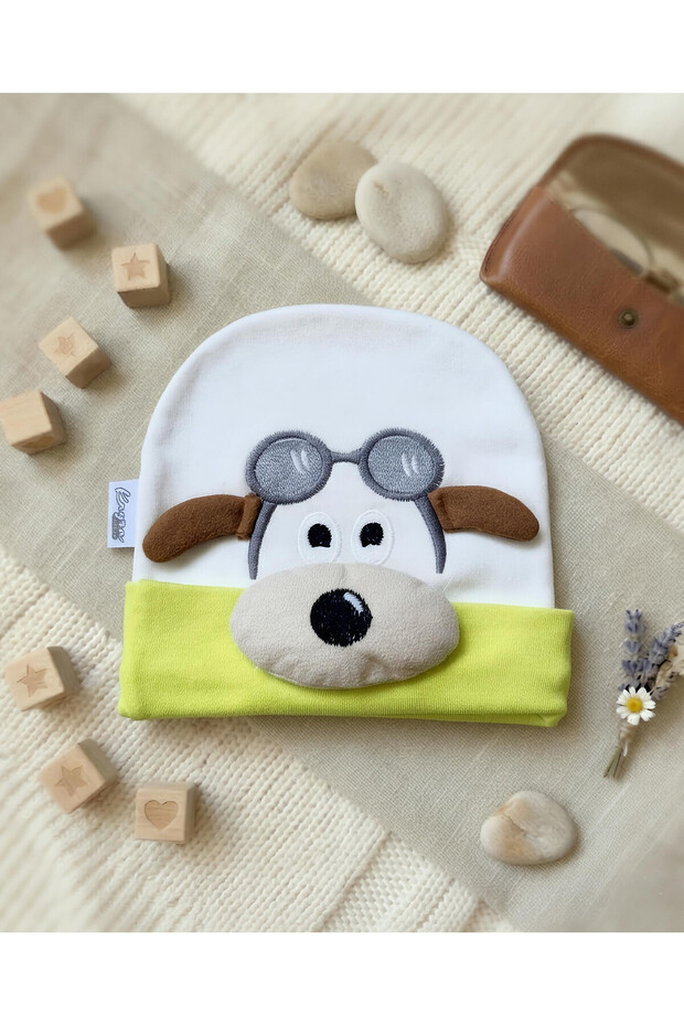 Baby Combed Cotton Pilot Hat Unisex 3-6-9-12 Months Transitional Soft Hat