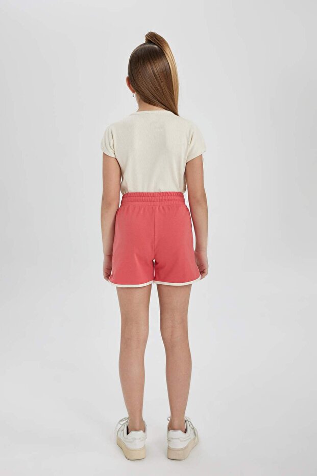 Kız Çocuk Beli Lastikli Basic Düz Şort B5164A824HS - 6