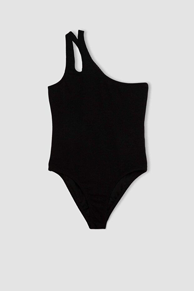 Girl's One Shoulder Swimsuit C0369A824Sm