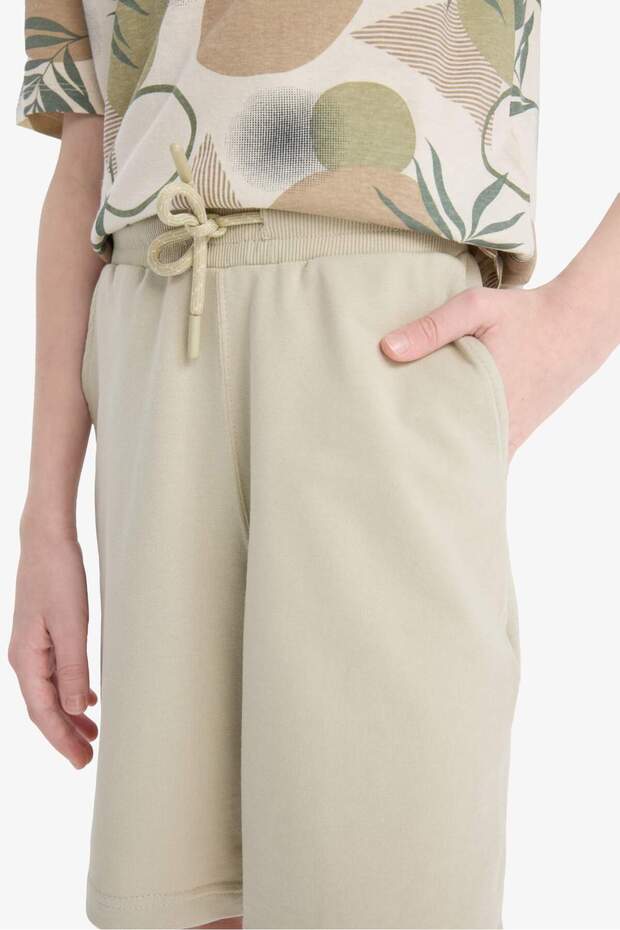 Basic Düz Bermuda Şort Erkek Çocuk B5867A824SM - 6