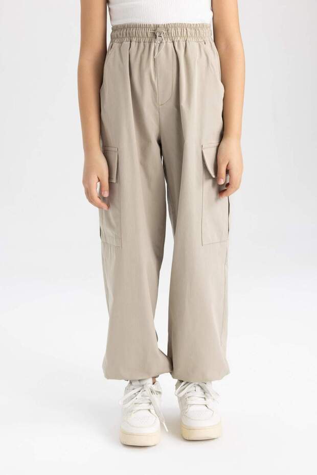 Parachute Cargo Long Leg Cotton Pack Trousers Girls C4568A824Sm