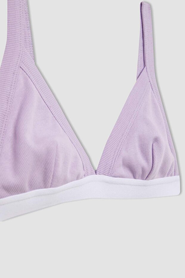 Basic Düz Pamuklu Ribana First Bra B8837A824SP - 2