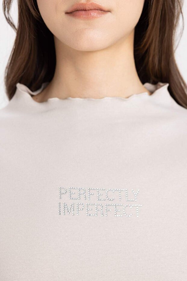 Crew Neck Basic Solid Long Sleeve T-Shirt C5415Ax24Sp - 5