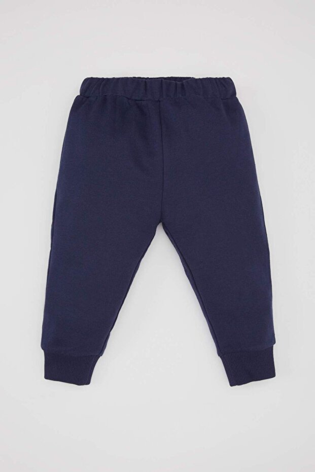 100% Cotton Basic Sweatpants with Elastic Waistband and Cuffs for Baby Boy B7014A524Sp