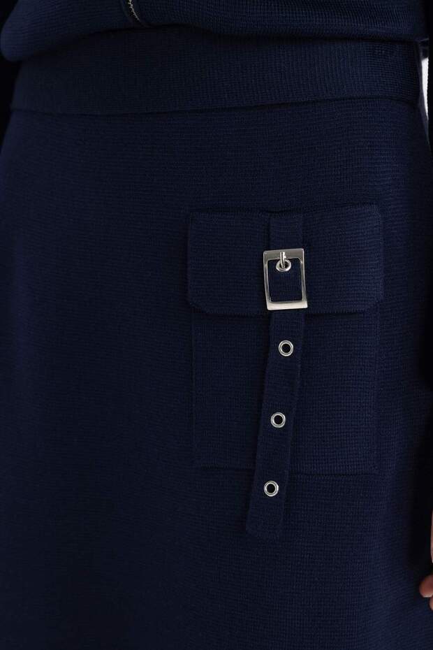 Maxi-Strickrock mit normaler Passform B8858AX24SP - 5
