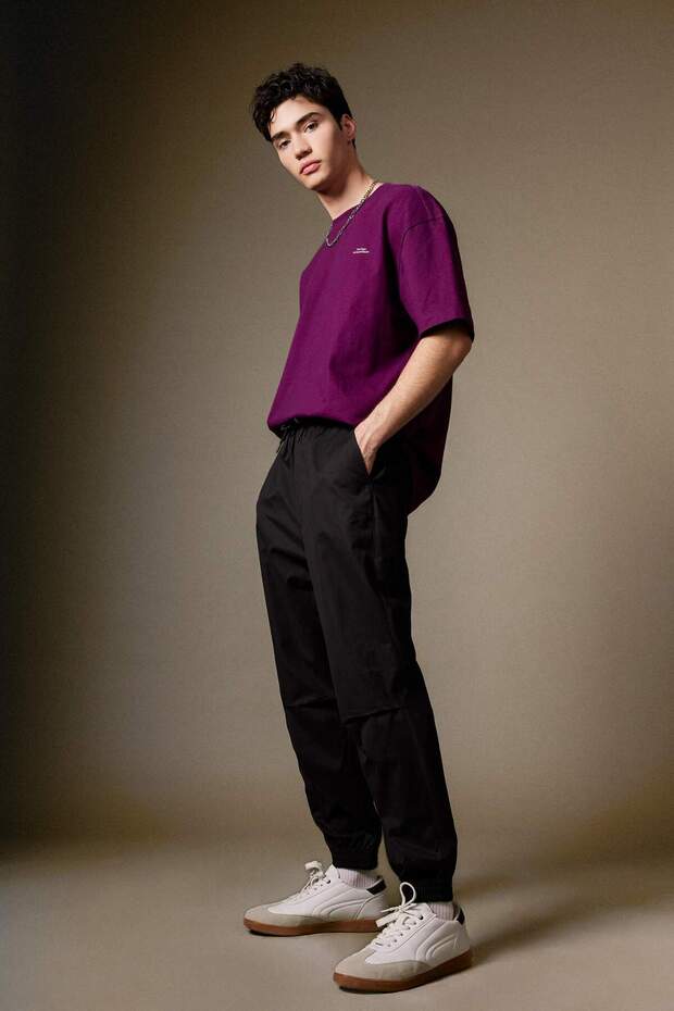 Regular Jogger Straight Leg Gabardine Trousers B7493Ax24Sp