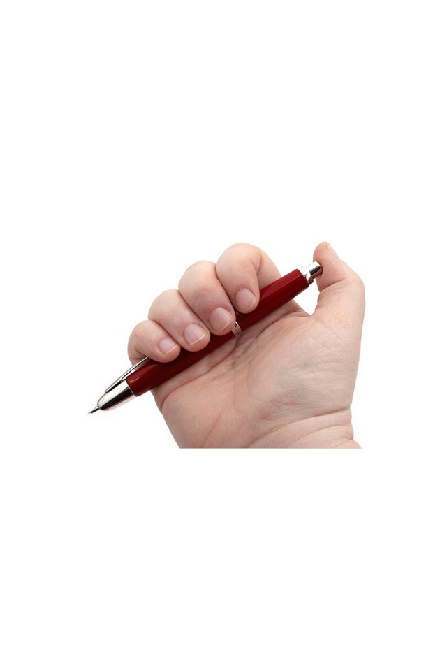 Capless Rhodium pen medium tip red - 7