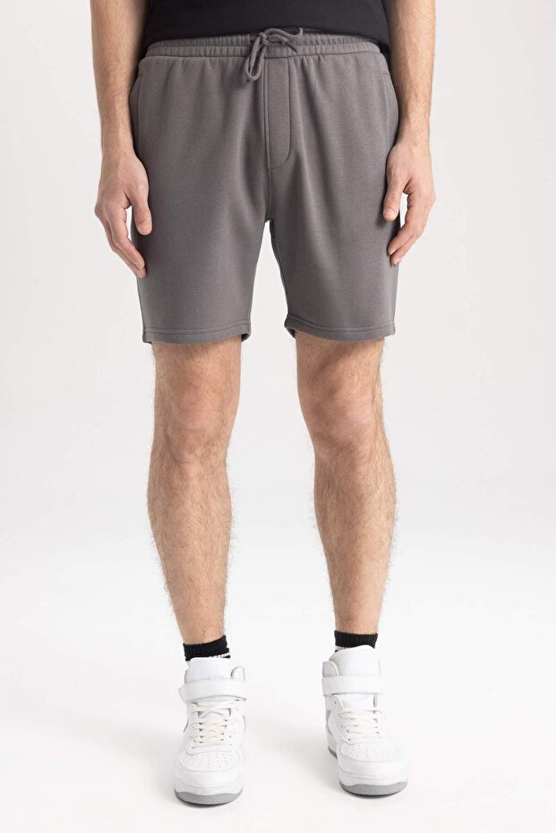 Regular Fit Basic Düz Bermuda Şort A2348AX23SM - 5