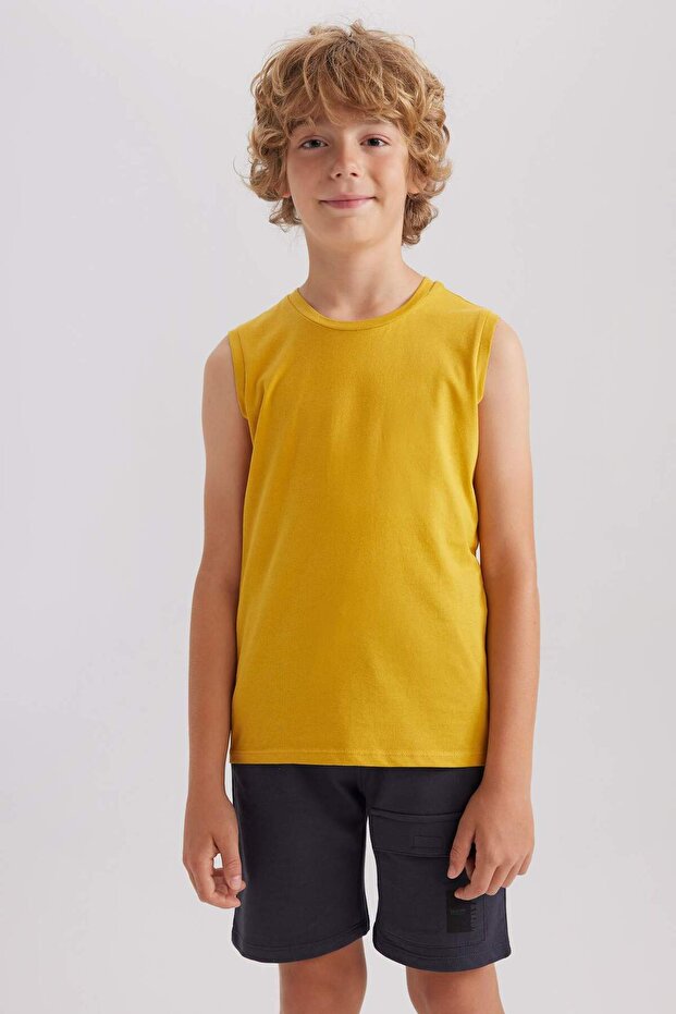 Crew Neck Basic Undershirt for Boys B0669A8Ns - 5