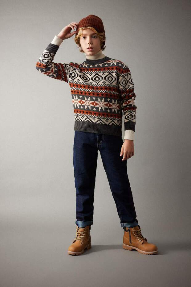 Boy's Slim Fit Skinny Jean School Trousers A7742A823Au