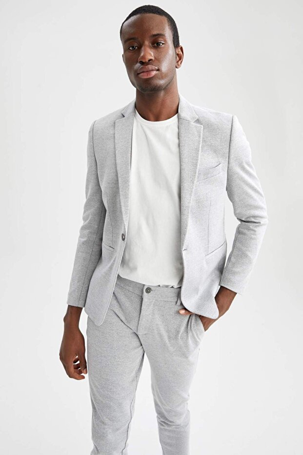 εφαρμοστό Με υφή Σακάκι μπλέιζερ W9254AZ22SP - 4