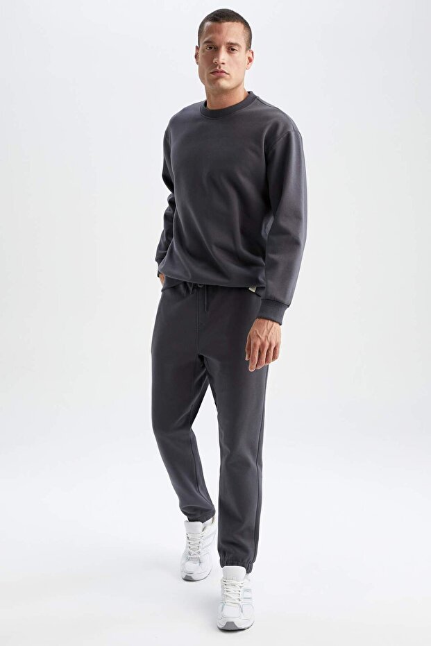 Regular Fit Basic Jogger Sweatpants U7438Azns - 2