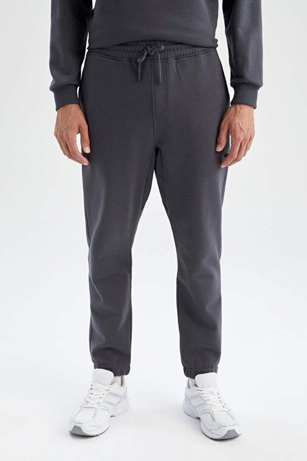 Regular Fit Basic Jogger Sweatpants U7438Azns - 4