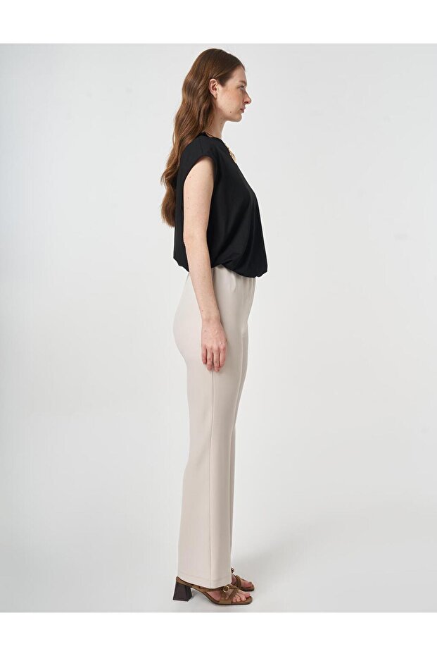 بنطلون باسكال إسبانيول أساسي باللون الرمادي الفاتح - 5