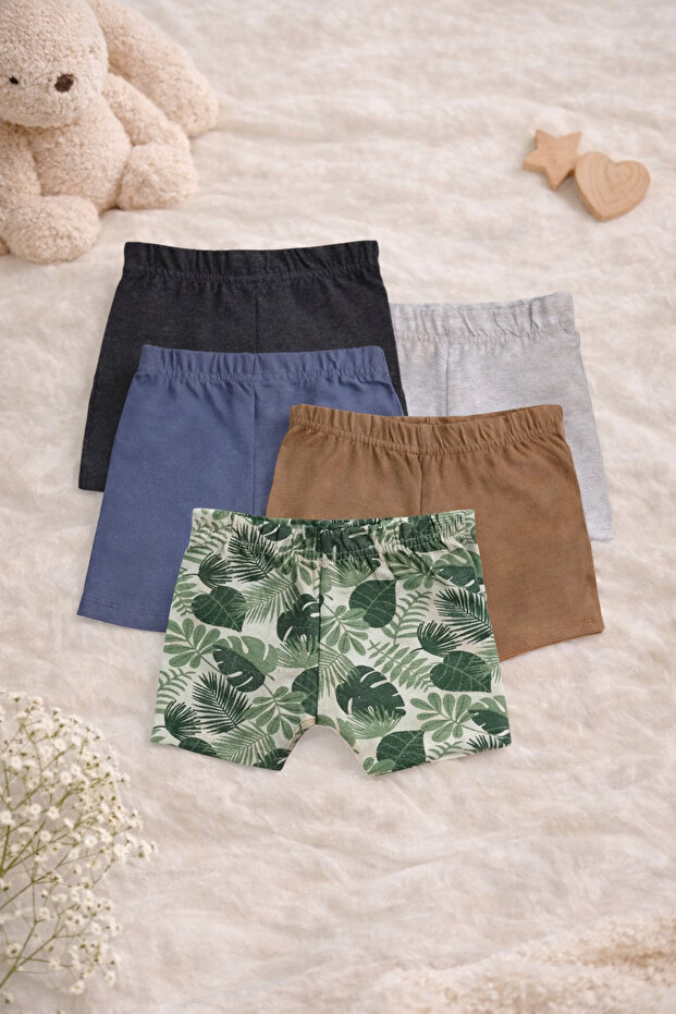 Unisex Cotton Blue,Leaves,Brown, Black & Grey Pants: Comfortable Everyday Wear (PO4)