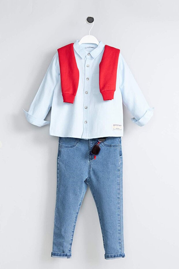 Pamuklu Gömlek Erkek Bebek G6651A526SP - 1