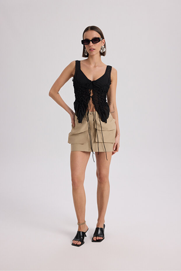 التوت المنك تنورة صغيرة - 2