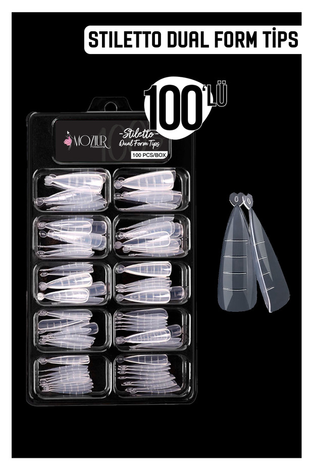 Stiletto Dual Form 100'lü Tips - 1