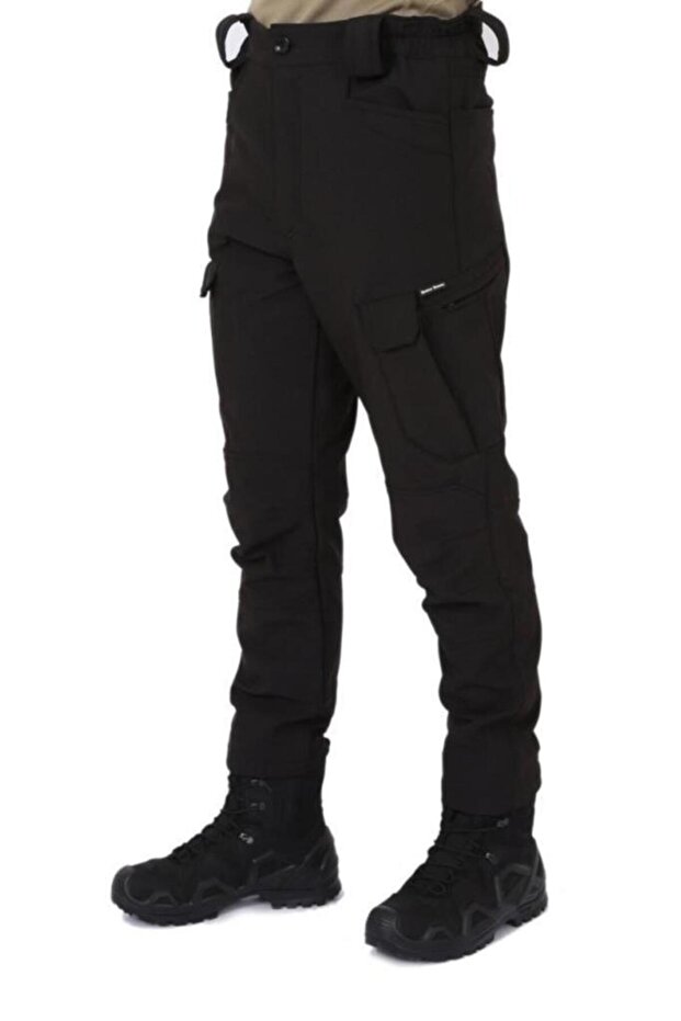 Штани софтшел чорні, розмір M - 1