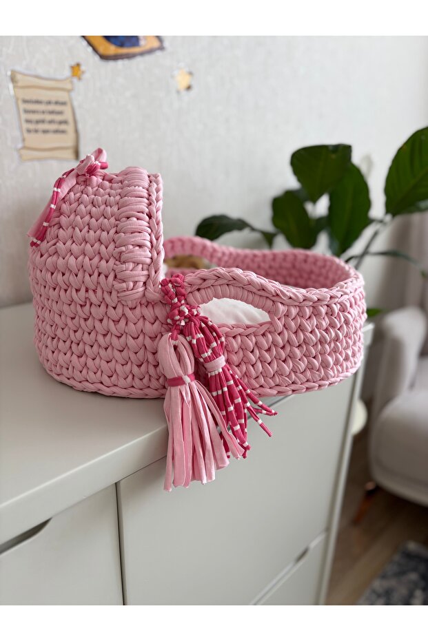 Örgü Oyuncak Puset (Ahşap Taban ) - 1