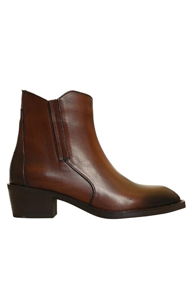 Taba Deri Kadın Western Bot - 1