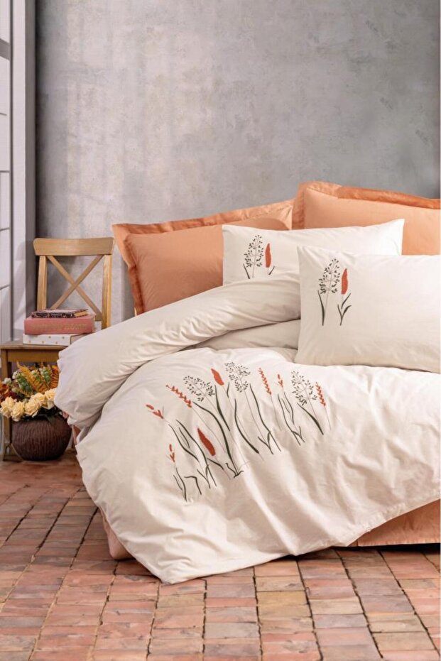 Brode Ranforce Double Duvet Cover Set Maia Karamel