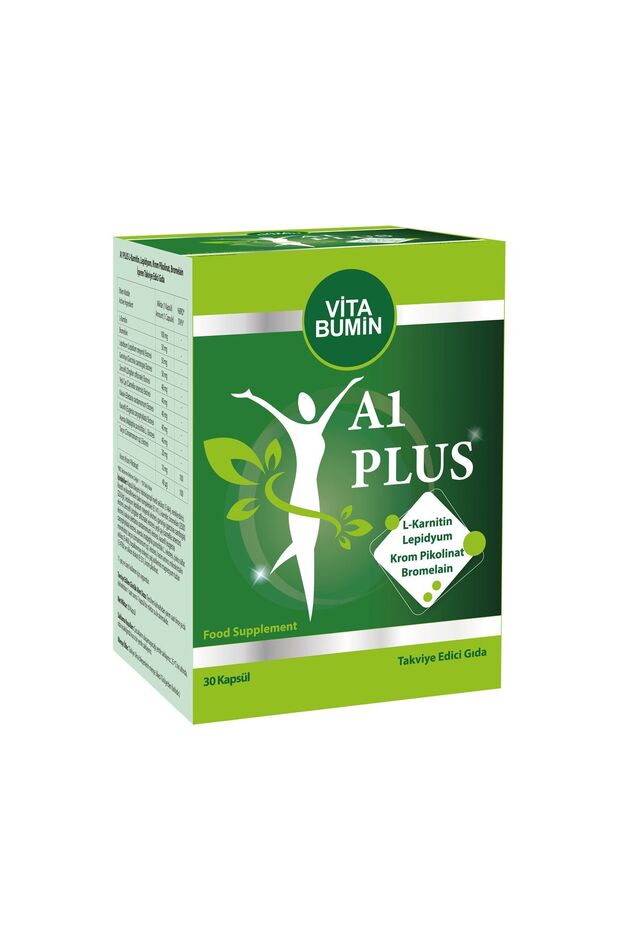 A1 PLUS L-carnitine Lepidium - Bitkisel 30 Kapsül - 1